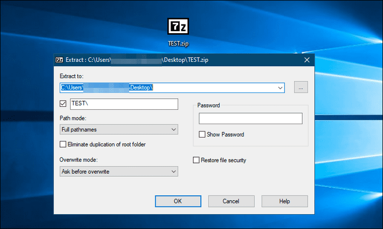 خطوات فك ضغط الملفات ZIP على الكمبيوتر باستعمال برنامج 7-Zip