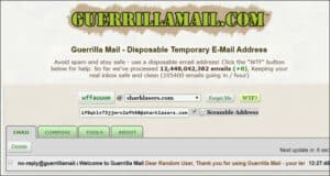 موقع Guerrilla Mail