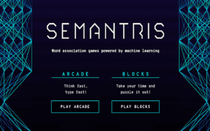 Semantris أفضل مواقع ذكاء اصطناعي