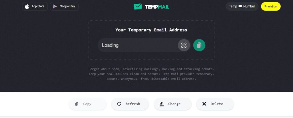 موقع تيمب ميل Temp-Mail -الايميل الموقت