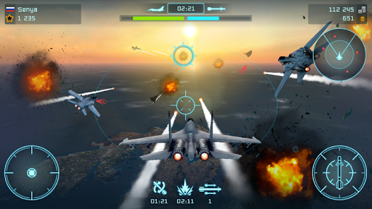 Battle of Warplanes لعبة القتال ضمن سرب طيران